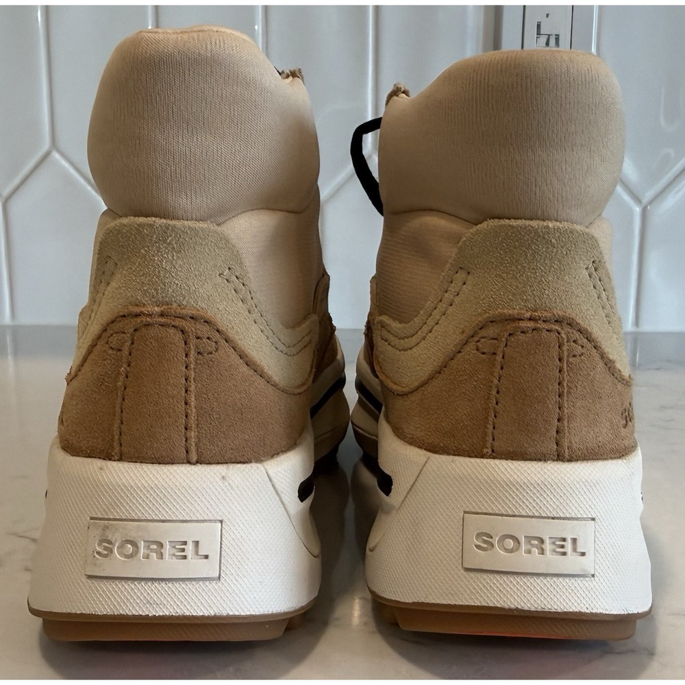 Sorel ONA Out N‎ About NL4856-209 Mid Sneaker Boots Womens 5 Beige - Picture 5 of 8
